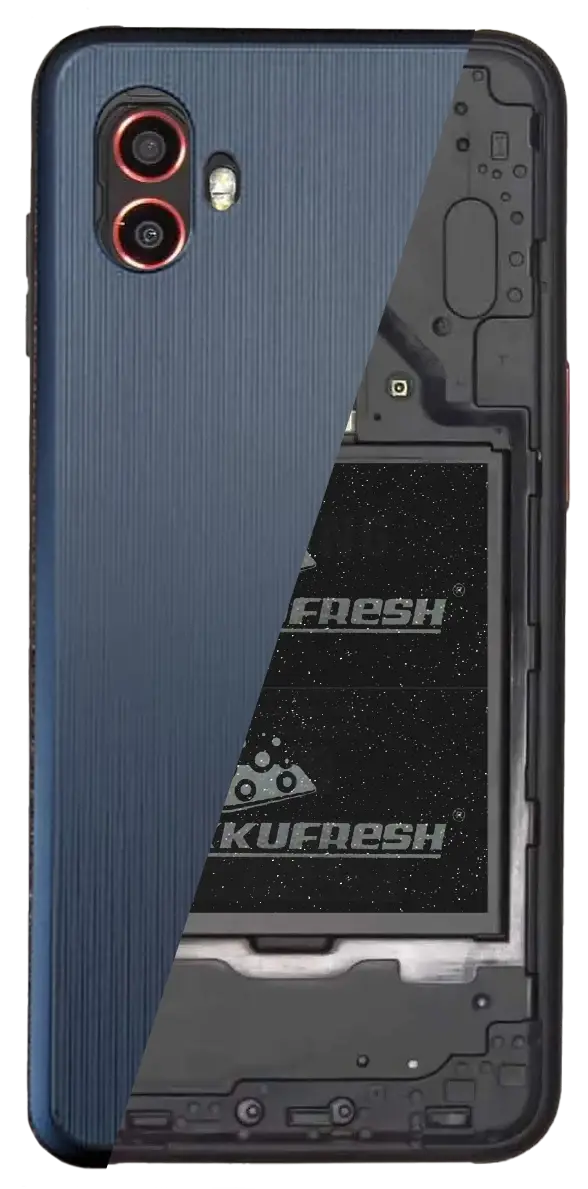 AkkuFresh foil installed directly on the battery under the cover.