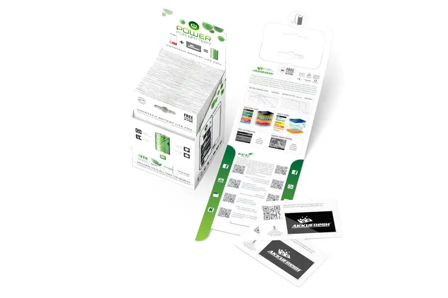 AkkuFresh® small business package II. battery life extender foil