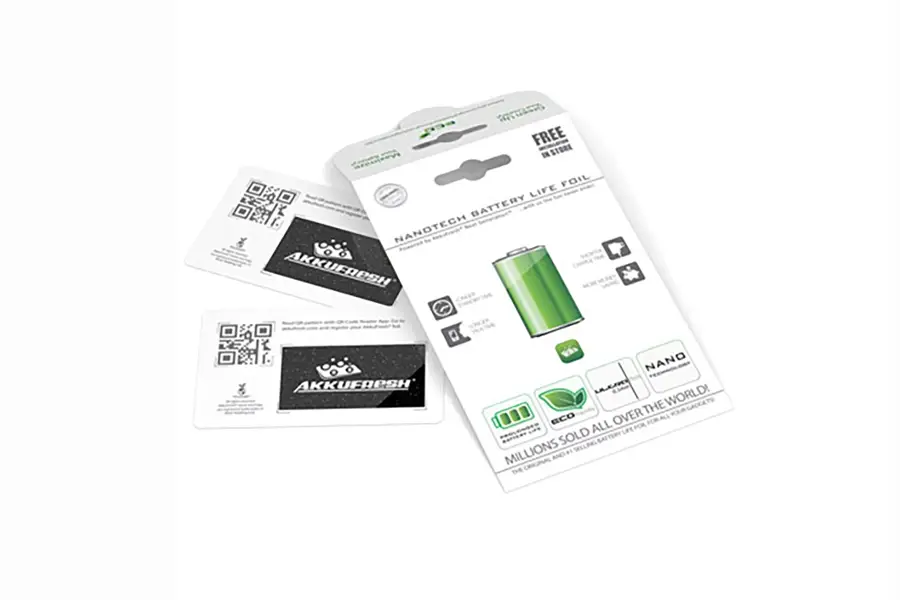 AkkuFresh® double package battery life extender foil
